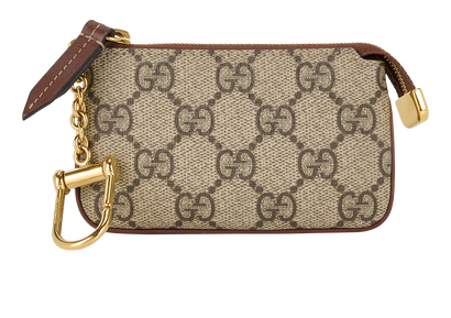 Gucci Key Pouch, &pound;190, Accessories, Beige, Canvas, Front view